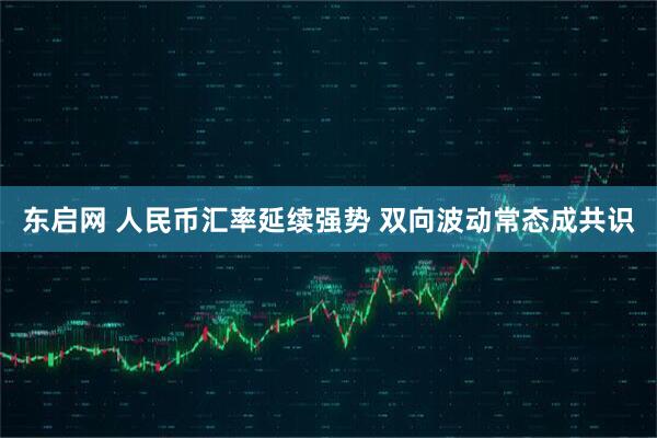 东启网 人民币汇率延续强势 双向波动常态成共识