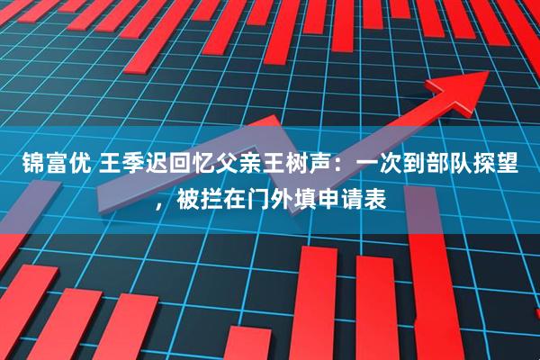 锦富优 王季迟回忆父亲王树声：一次到部队探望，被拦在门外填申请表